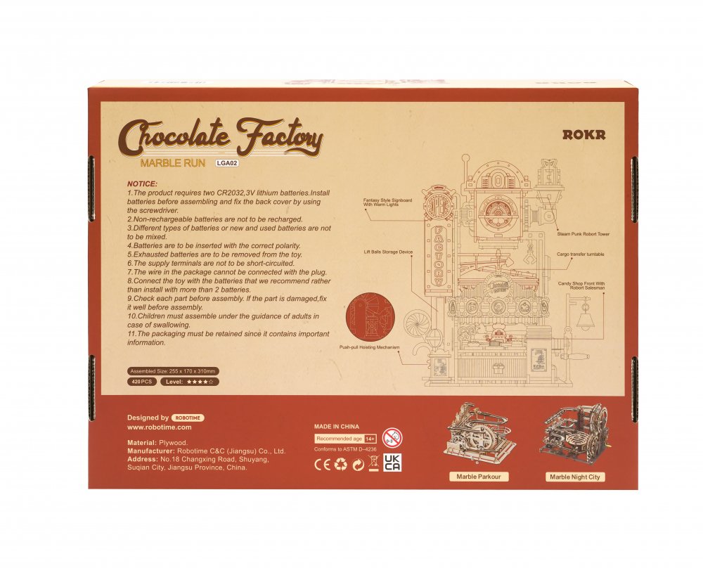 Chocolate Factory <BR> Marble Run
