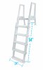 Aqua Select&reg; Blue Hawaiian Flip-Up Pool Ladder