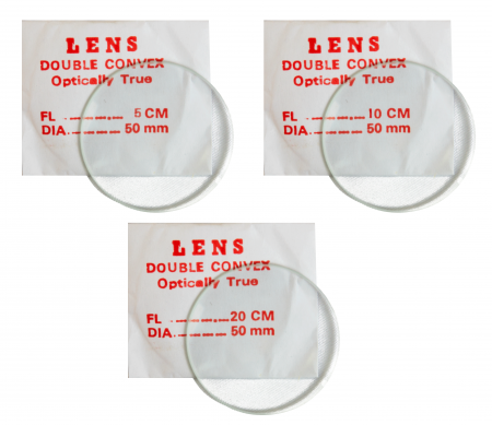 Double Convex Lens Set