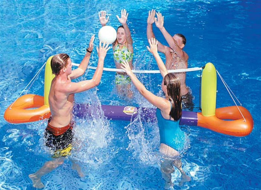 Swimline® Inflatable Splash Swimming Pool Volleyball Game