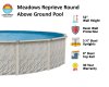 Lake Effect® Meadows Reprieve Round Above Ground Pool Infographic