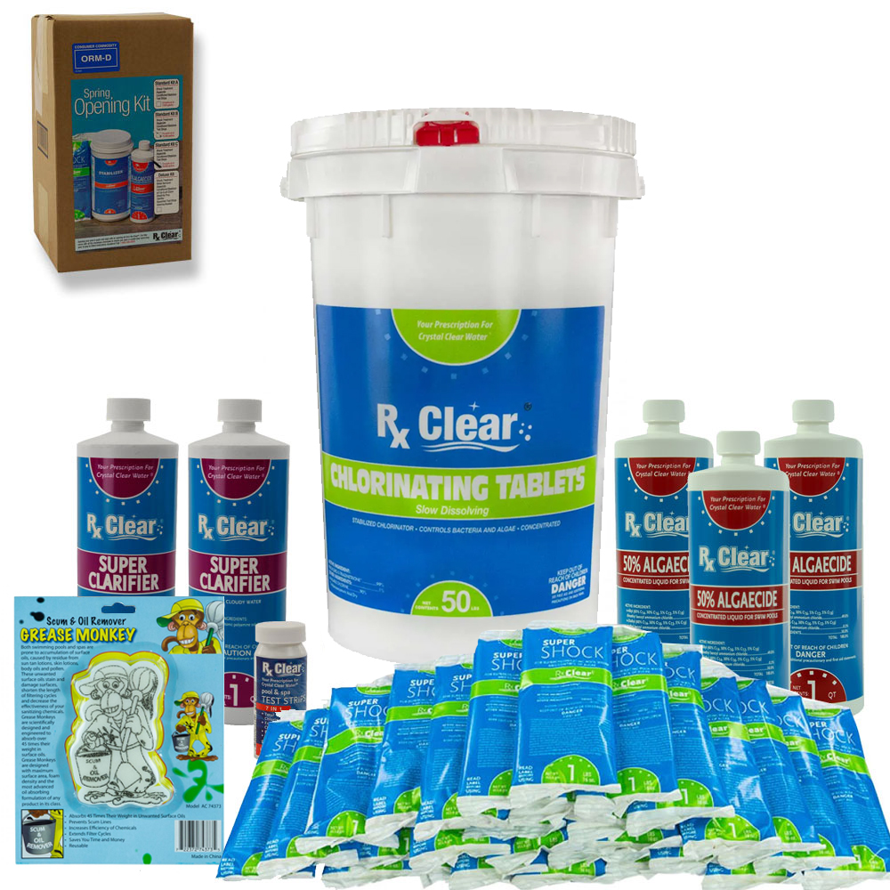 Products Within Rx Clear® Chemical Maintenance Pool Kit