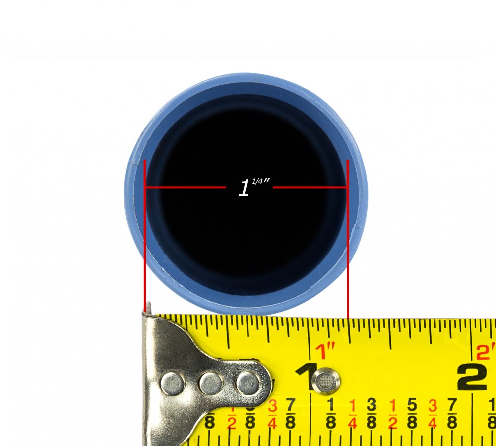 Measurement Of Aqua Select® 1 ¼" Hose Cuff