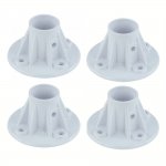 Plastic Pool Slide Deck Flange - 4 Pack