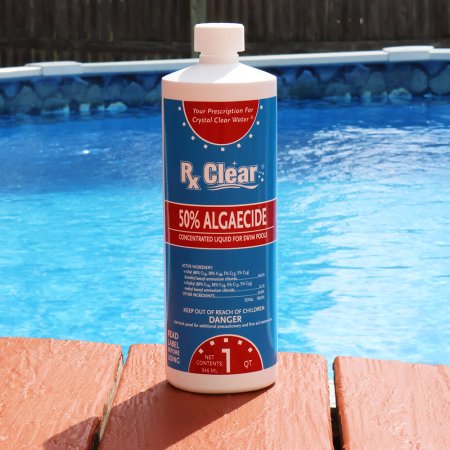 Rx Clear&reg; Swimming Pool Algaecide 50 Plus (Various Quantities)