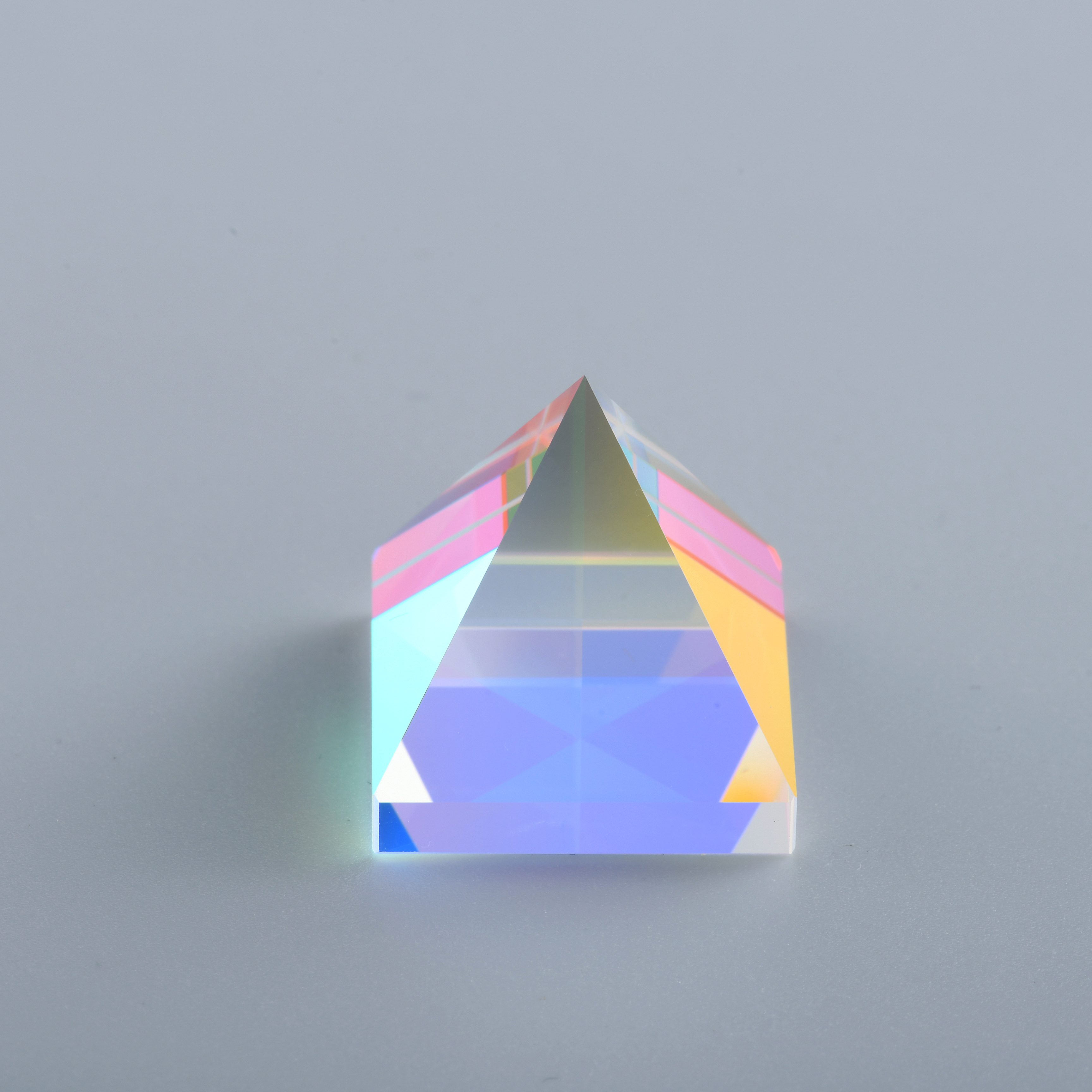 Rainbow Optical Glass Crystal Pyramid Prism Cube Prism for