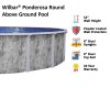 Wilbar® Ponderosa 21' Round Above Ground Pool Infographic