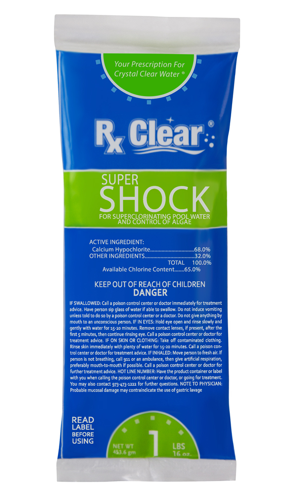 Rx Clear® Super Shock Swimming Pool Chlorine Shock
