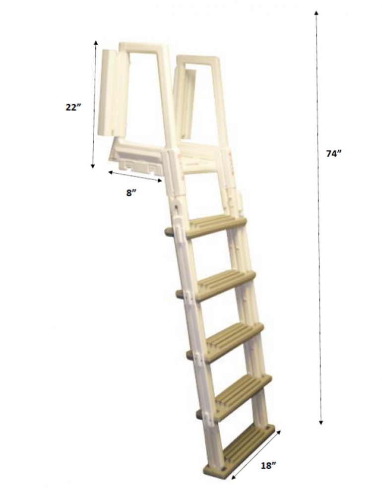 Confer Flip Up Ladder - Warm Gray