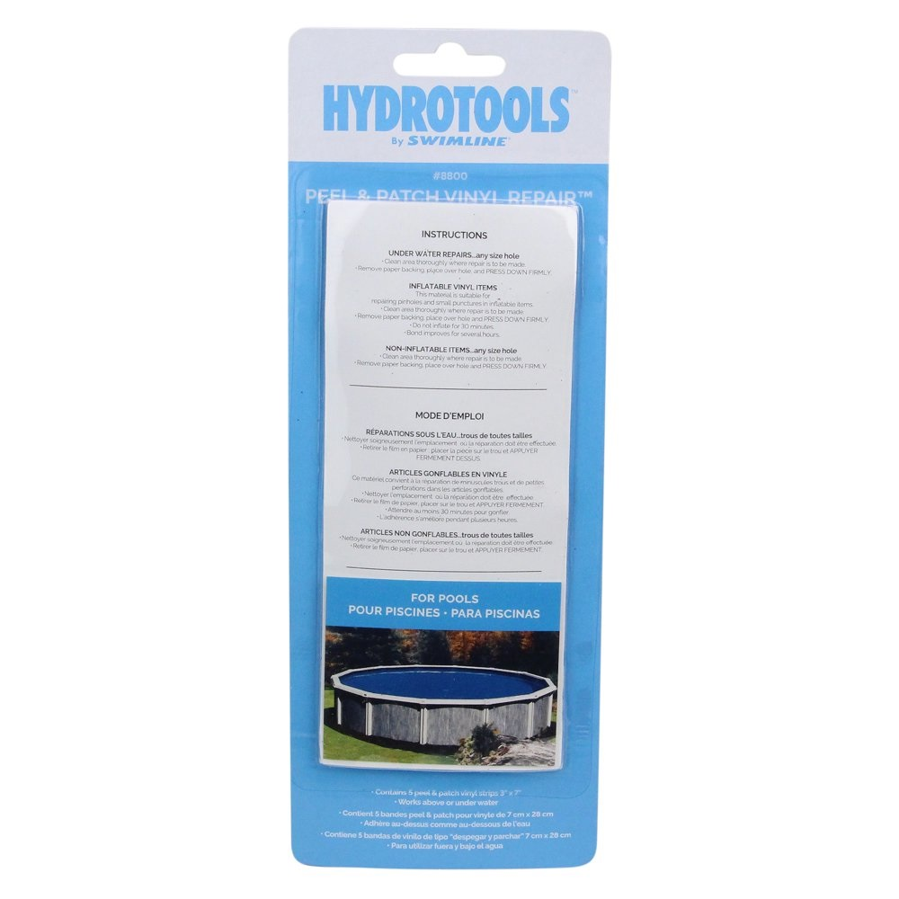 HydroTools™ by Swimline® Peel & Patch Vinyl Repair Strip Kit (Various Amounts)