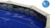 SmartLine&reg; 21' Round Manor Beaded Liner - <B>For Esther Williams/Johnny Weismueller Pools Only</B> - (Various Heights), 25 Gauge