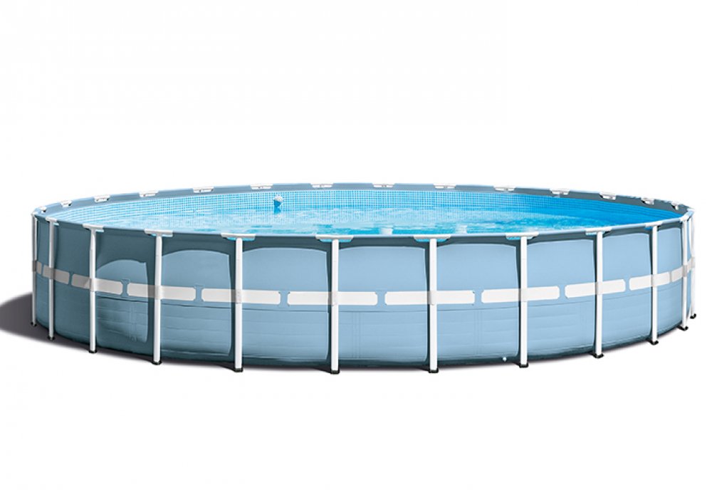 Intex&reg; 18' Round Prism Frame Pool with Filter, Pump, Ladder, and Ground Cloth