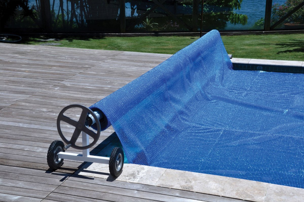 Sun2Solar® Kalu Solar Cover Reel Set for Inground Pools - Up To 20' Wide 