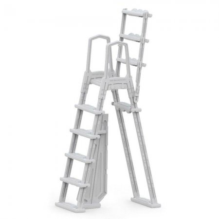 Aqua Select&reg; Flip-Up A-Frame Ladder for Above Ground Pools 48-54"H