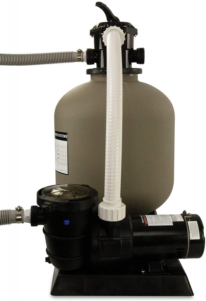 Side View; Rx Clear® 19" Radiant Complete Sand Filter System
