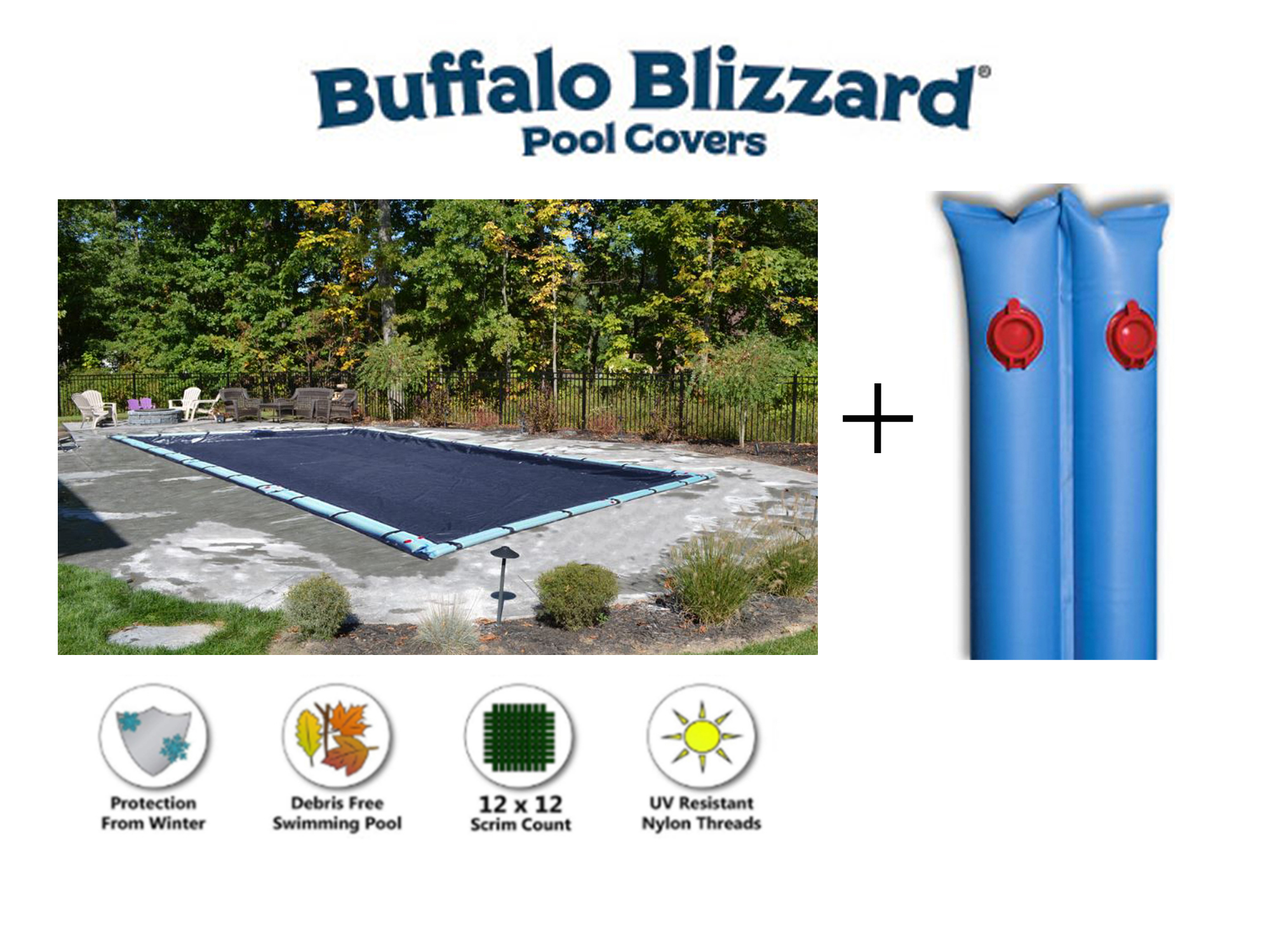 heavy duty inground pool cover water tubes