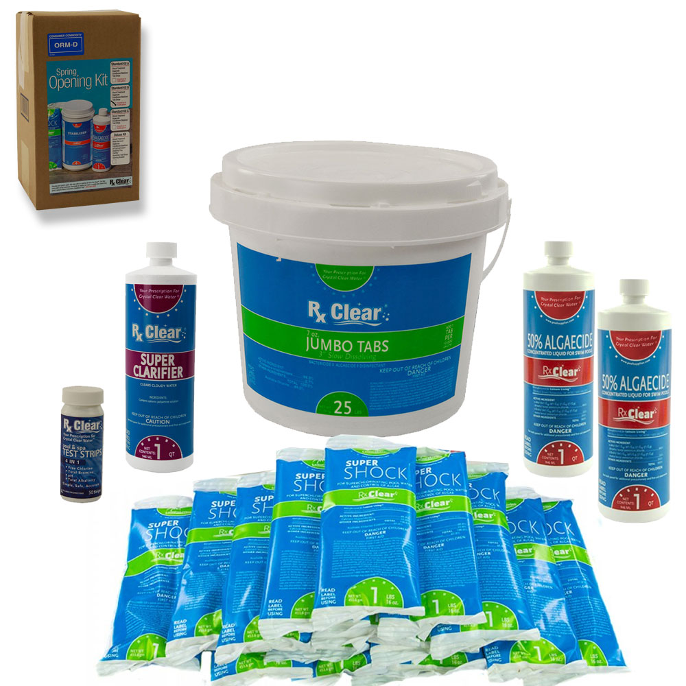 Rx Clear® Chemical Maintenance Pool Kit (Includes FREE Opening Kit)