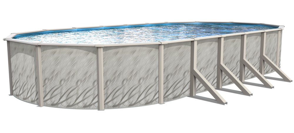 Lake Effect® Meadows Reprieve Oval Above Ground Pool Kit