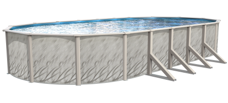 Lake Effect® Meadows Reprieve Oval Above Ground Pool Kit