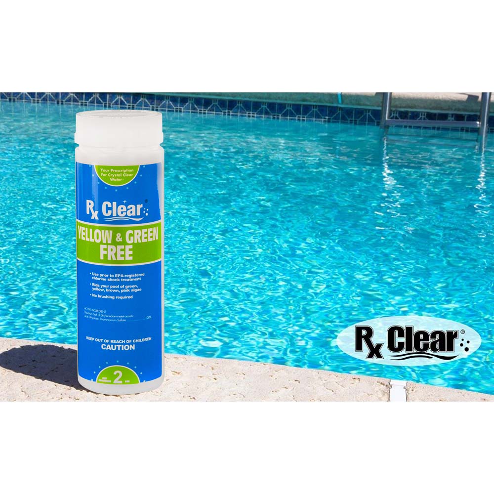 Rx Clear® Yellow & Green On Pool Deck
