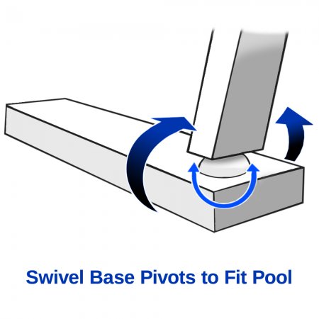 Swivel Base Pivots To Fit Pool