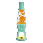 Turquoise, Orange & Clear <BR> Candle LAVA® Lamp 11.5