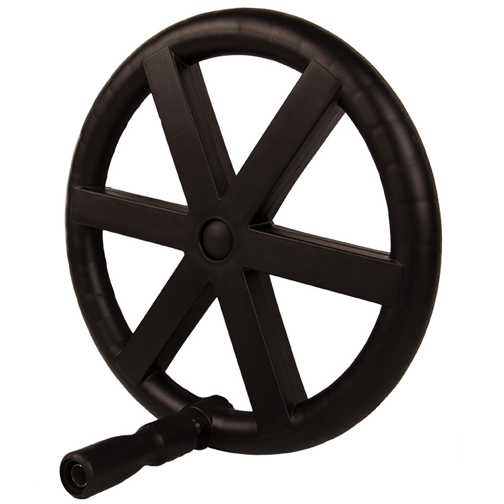Sun2Solar® Crank Wheel with Handle for Easy Gear Solar Reel