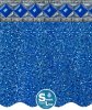SmartLine&reg; 16' x 32' Oval Crystal Tile Unibead Liner 54" H, 25 Gauge