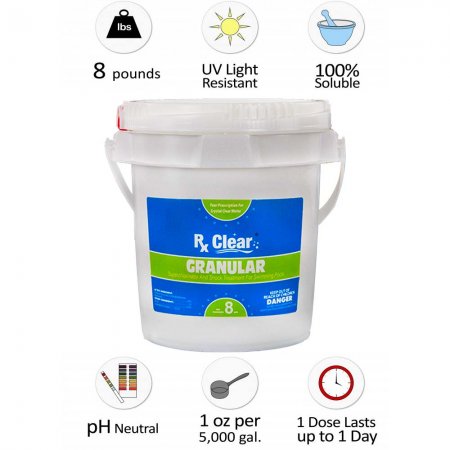 Rx Clear&reg; Granular Chlorine (Various Amounts)