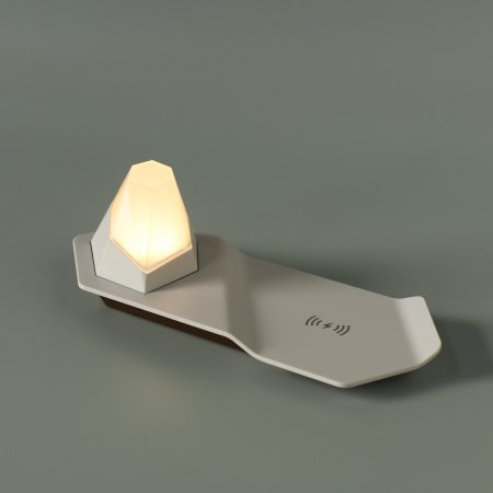 Wireless Smartphone Charger <BR> with Night Light