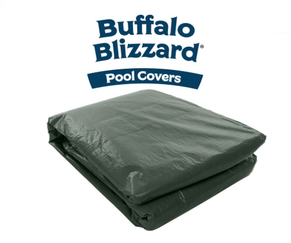 Buffalo Blizzard&reg; Supreme Plus Green/Black Winter Cover for a 24' x 44' Rectangle Pool