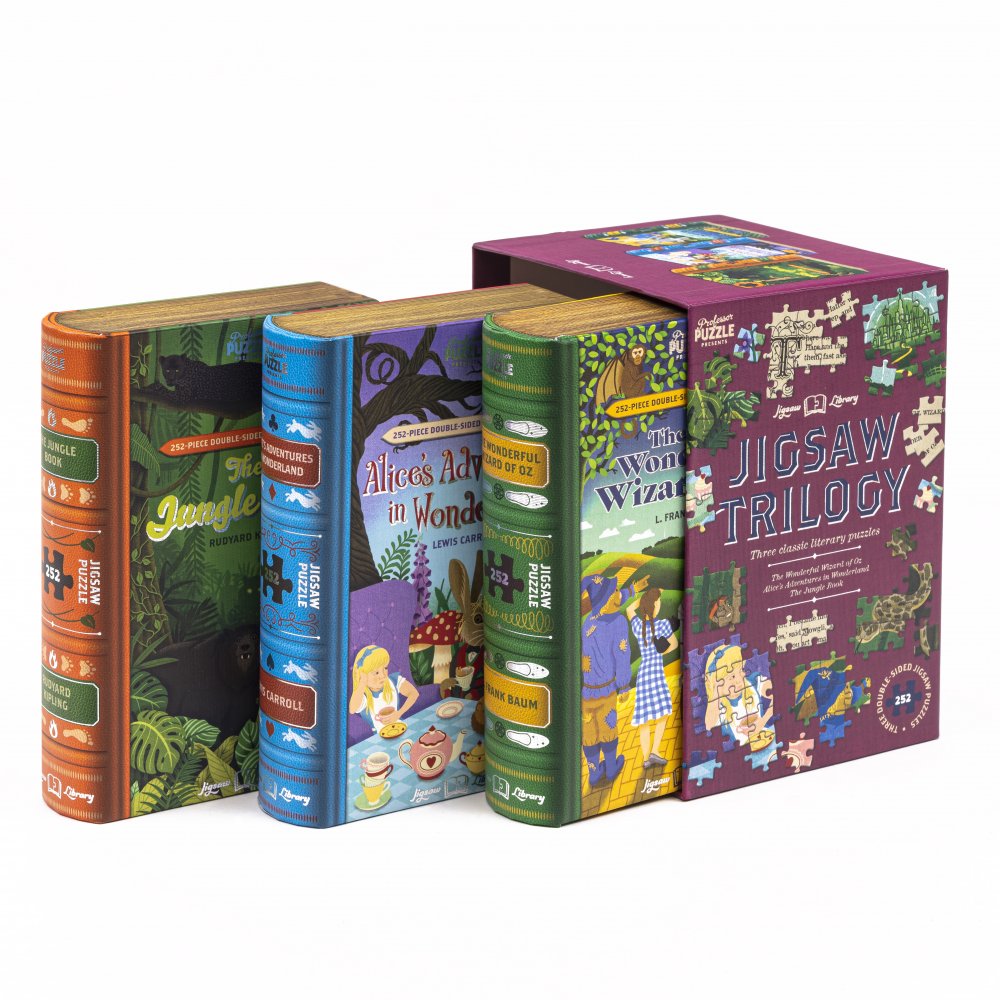 Relaxus Eco Game Double Sided Bamboo Illusions Puzzles, Bundle of 2 Unique  Double-Sided Illusions