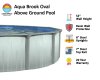 Aqua Brook by Lake Effect® Pools Oval Above Ground Pool Kit