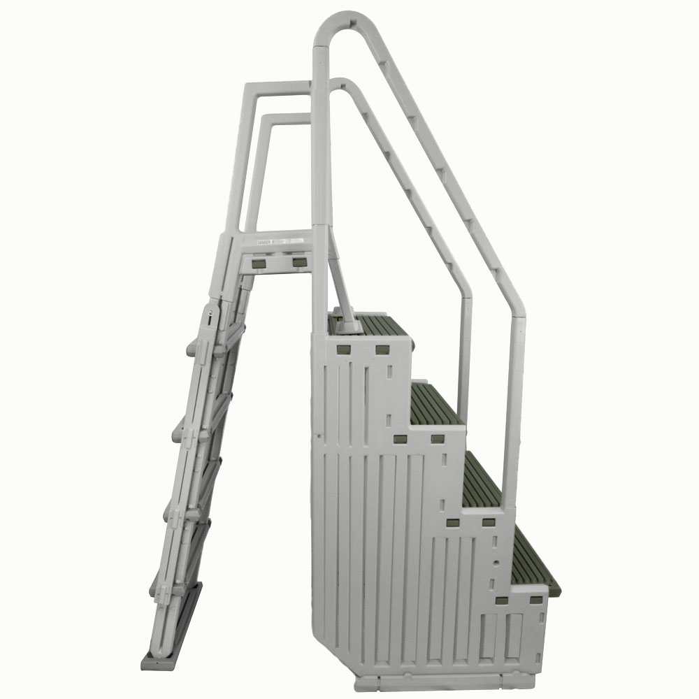 Complete Confer Resin Above Ground In Pool Steps & Ladder
