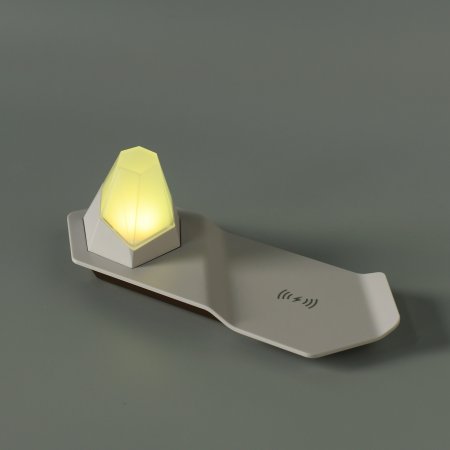 Wireless Smartphone Charger <BR> with Night Light