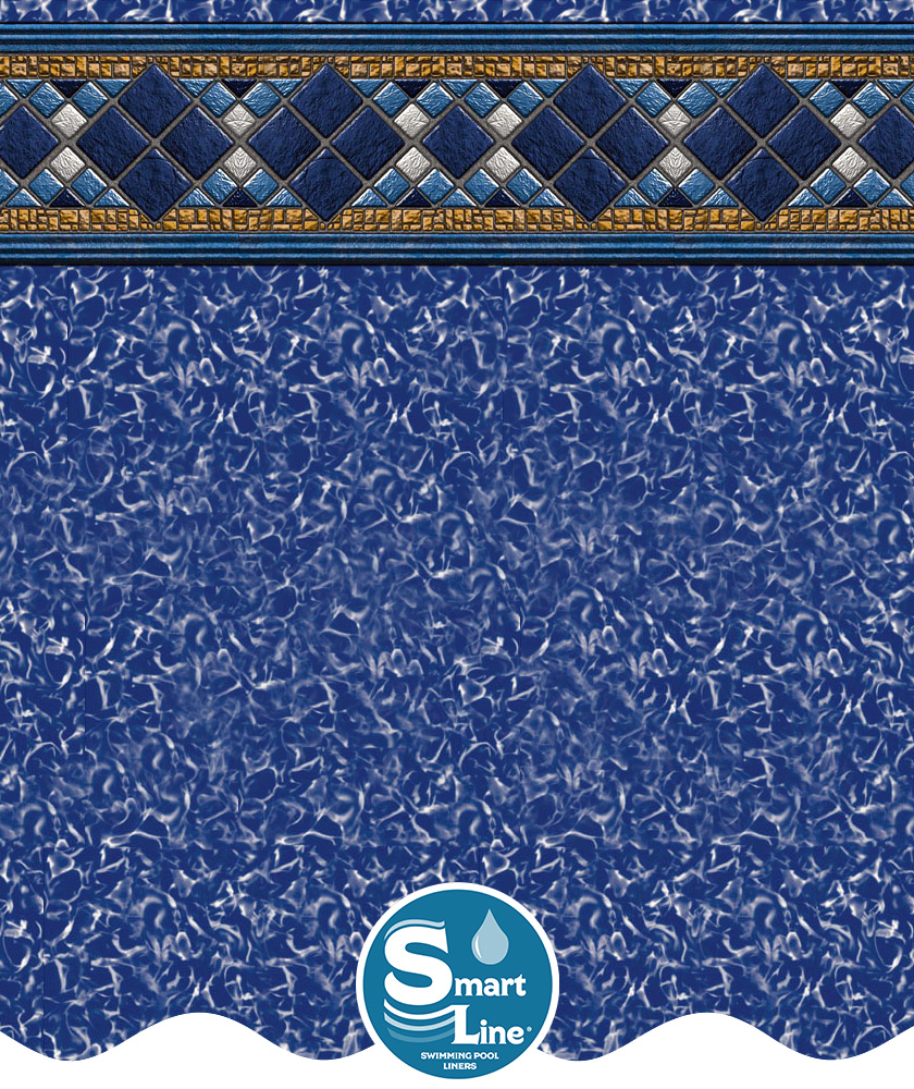 SmartLine® Oval Island Tile Unibead Liner 25 Gauge 52" H(Various Sizes)
