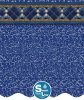 SmartLine® Oval Island Tile Unibead Liner 25 Gauge 52" H(Various Sizes)