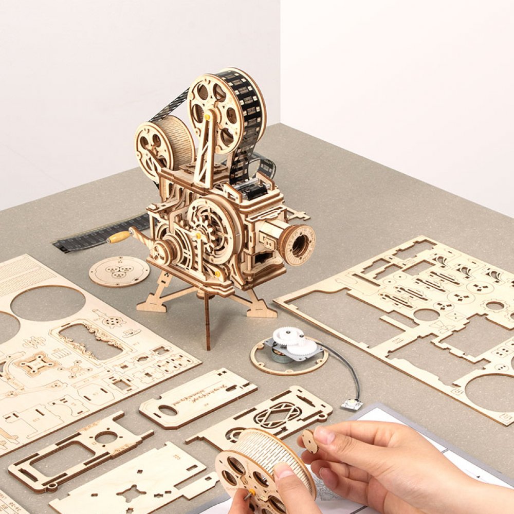 Vitascope Mechanical Wood Model Kit