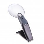 Freehand 2.5 Lighted Magnifier with 5.5x Spot Lens & Folding Handle
