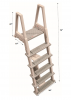 Confer 6000x Easy Climbing In-Pool Deck Ladder - Warm Grey
