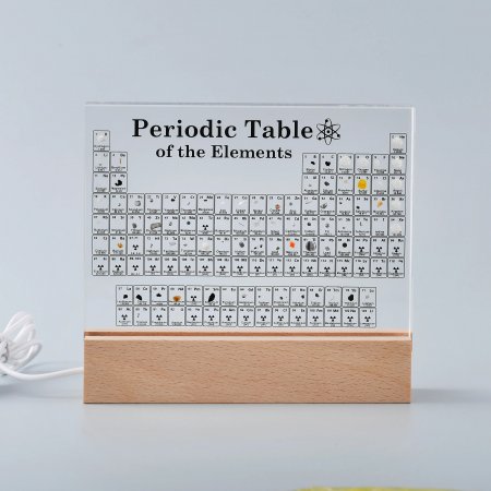 3D Periodic Table with LED Base