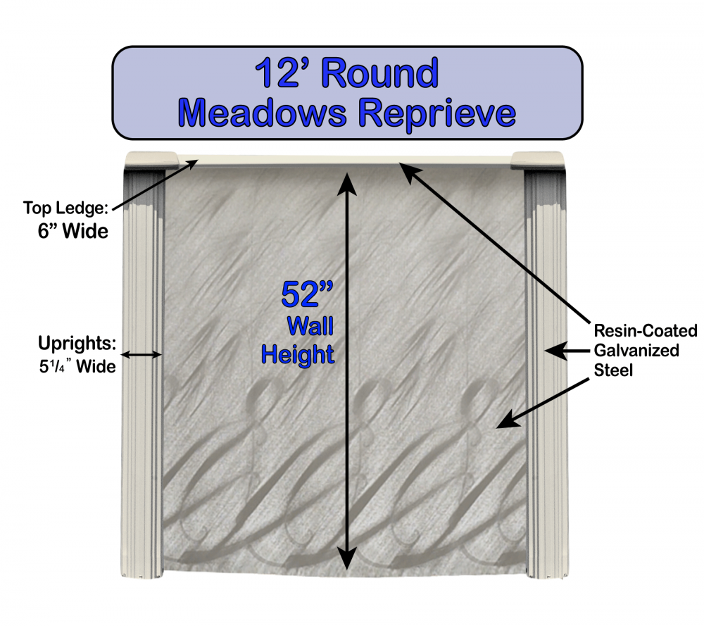Lake Effect® Meadows Reprieve Round Above Ground Pool Kit