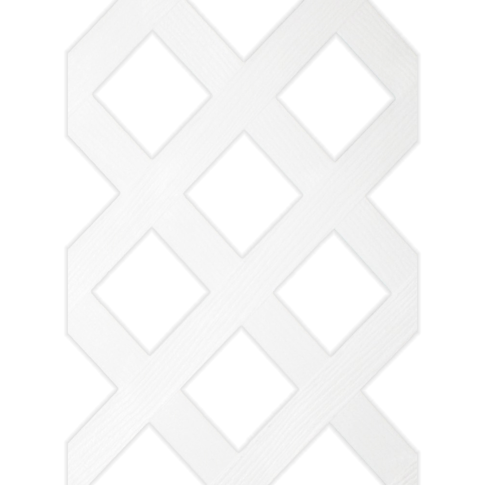 Fanta-Sea™ White Plastic Lattice Fence (48")