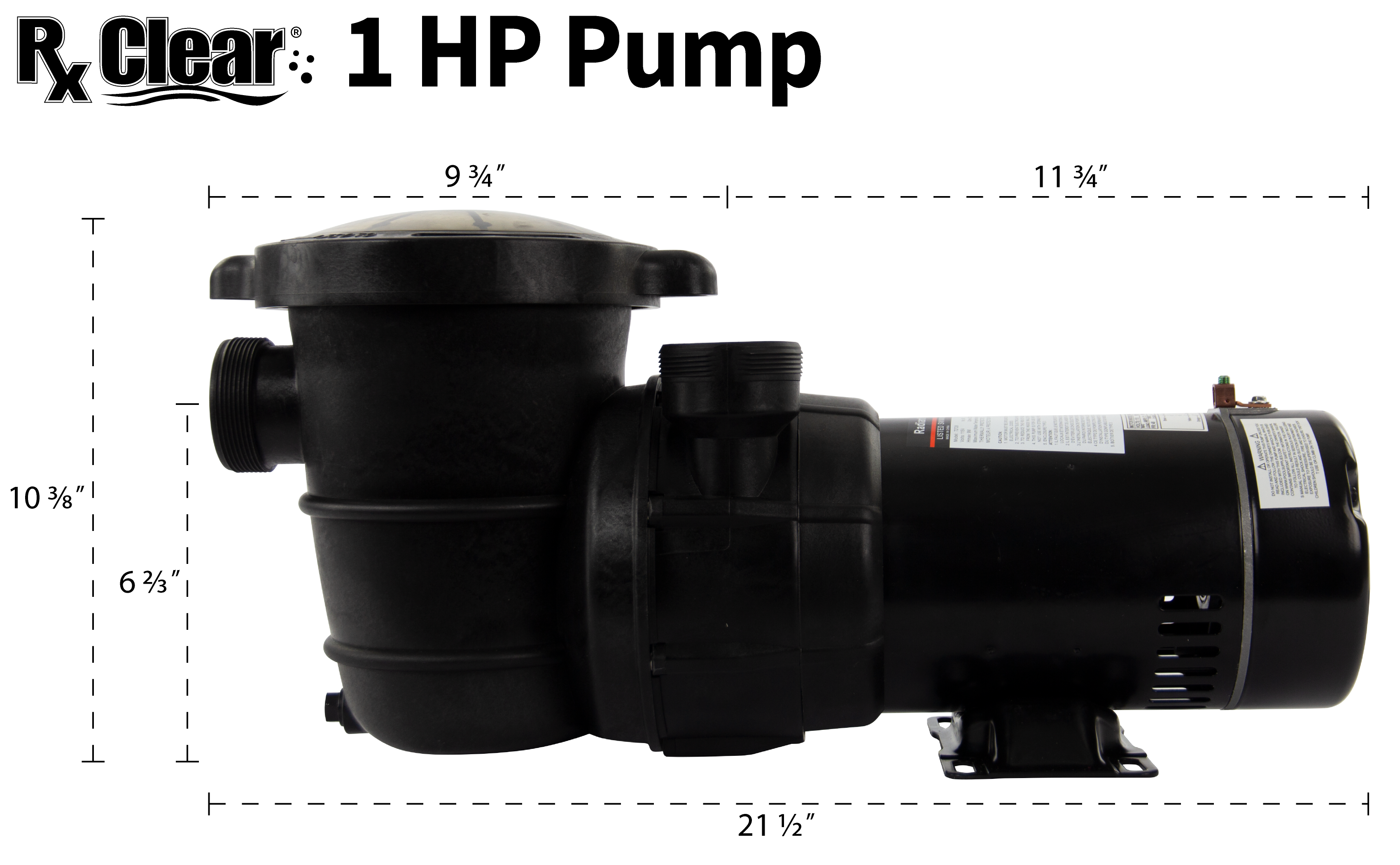 Various HP 48 Frame Details about  / Rx Clear Super Hi-Flow In-Ground Swimming Pool Pump