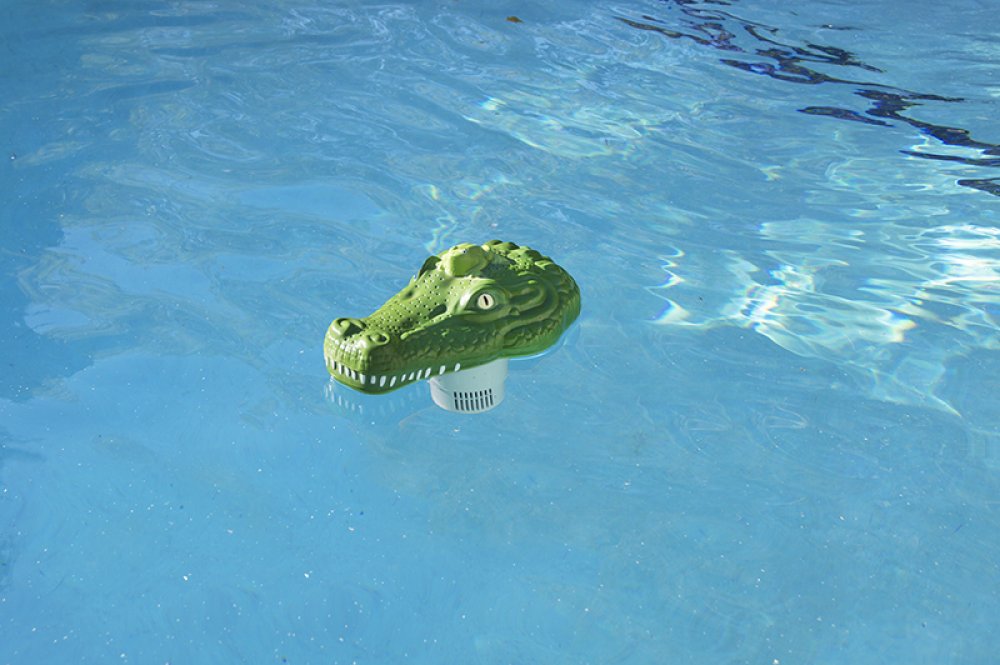 Alligator Floating Chlorinator In Pool