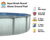 Aqua Brook by Lake Effect® Pools Round Above Ground Pool Kit