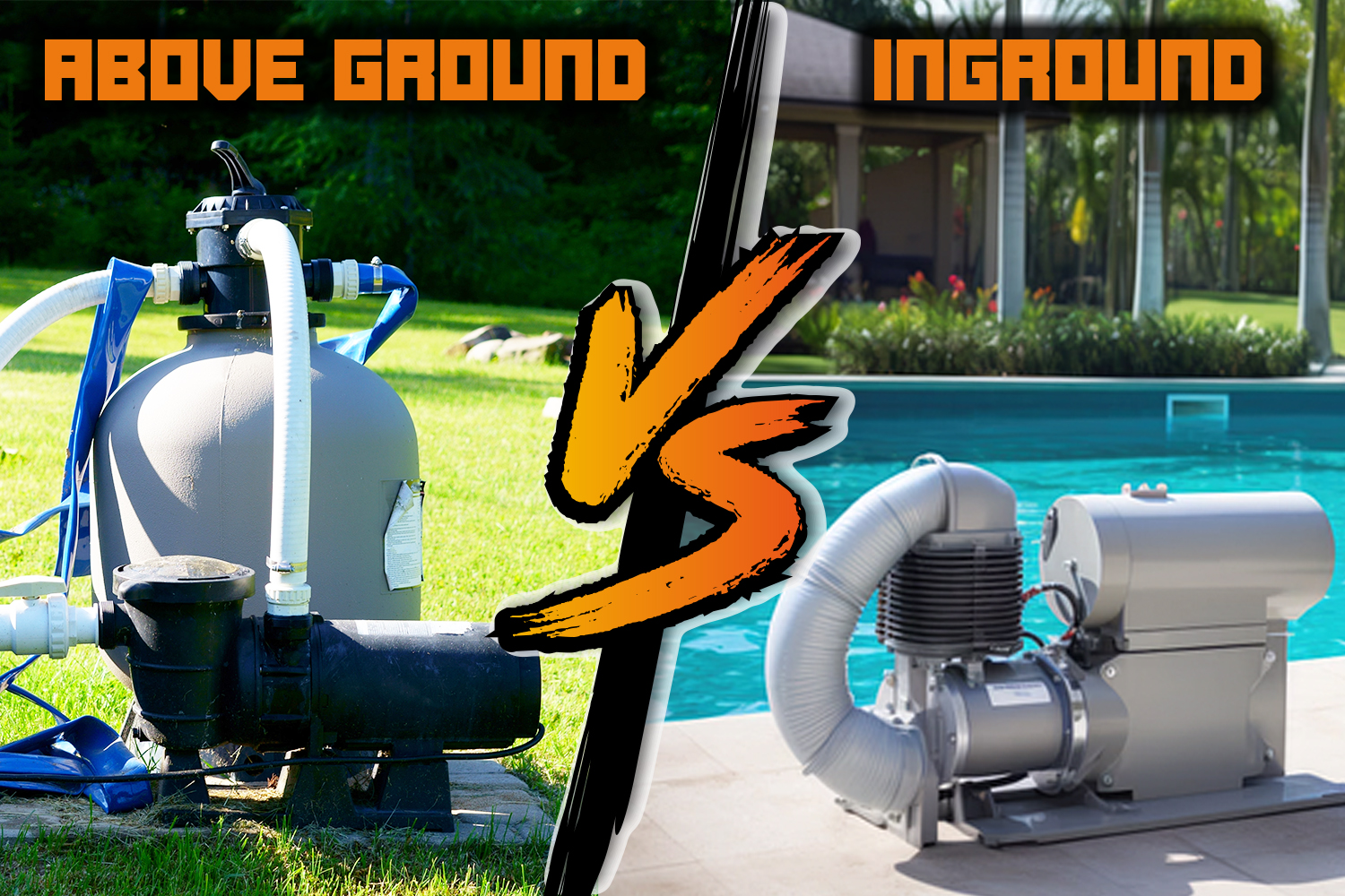 inground pool pumps vs above ground pool pumps