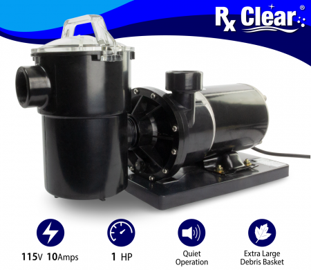 Rx Clear&reg; Niagara Pump for Above Ground Pools (Various HP)
