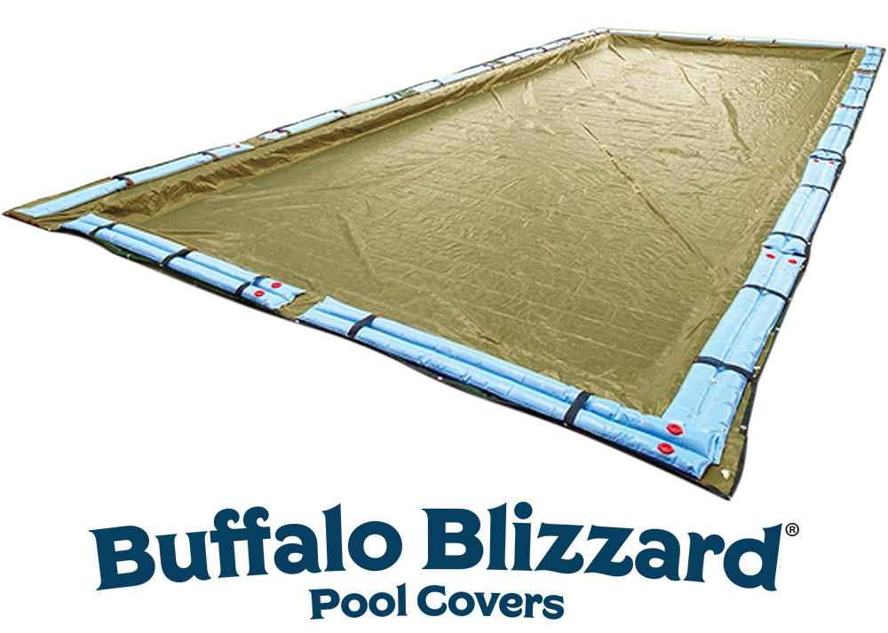 Buffalo Blizzard&reg; Rectangle Supreme Plus Winter Cover w/ Waterbag Kit (Various Sizes)
