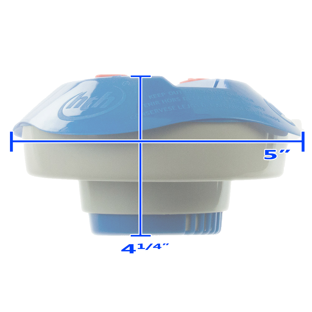 Height & Width Of hth® Collapsible Floating Pool Chlorinator